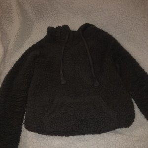 Dark Gray Fuzzy Sweatshirt